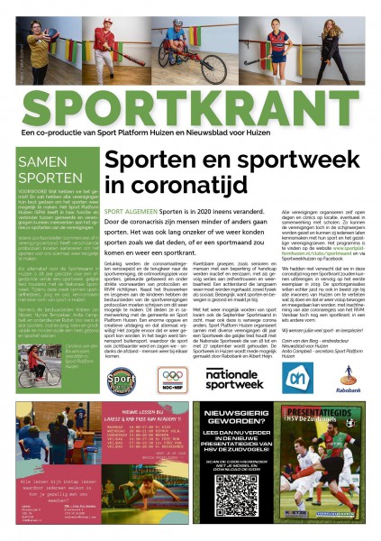 Sportkrant 2020 Sportkrant 2020